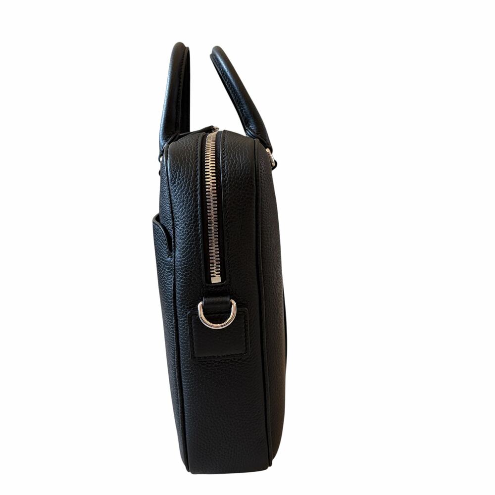 Gucci Medium Briefcase with Web Men's Black Full Grain Leather 816757 NWT - Picture 15 of 16